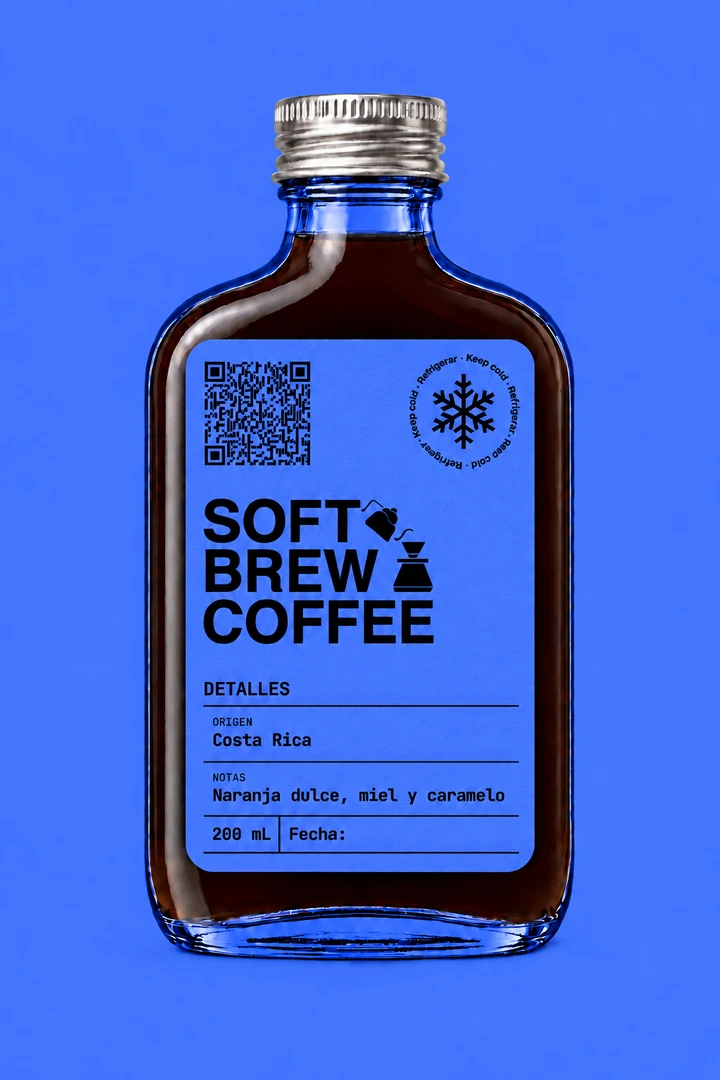 Soft Brew Coffee de Costa Rica, botellín de 200 ml