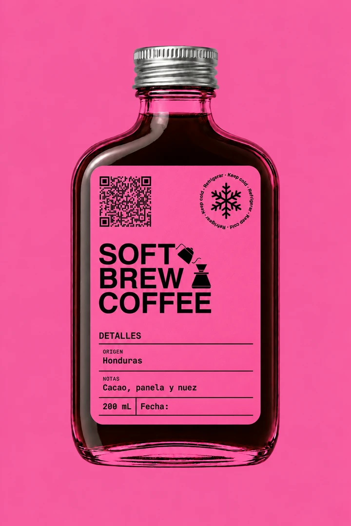 Soft Brew Coffee de Honduras, botellín de 200 ml